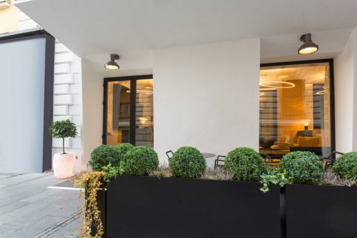 Czyste sciany zewnetrzne budynkow